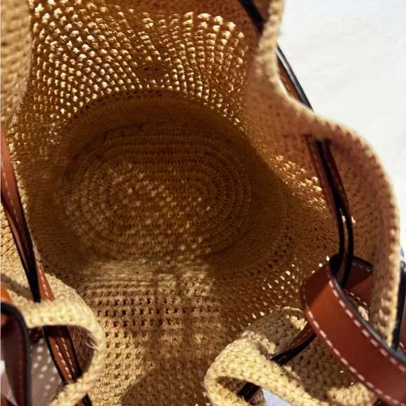 Loewe raffia balloon Bucket Bag by JW Anderson large size - Picture 5 of 10